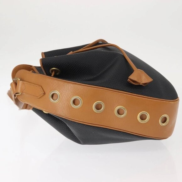 SAINT LAURENT Shoulder Bag PVC Leather Black Auth SW1561 - Picture 6 of 16